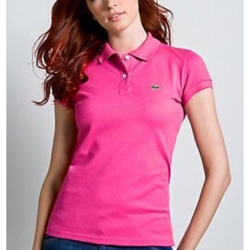 Lacoste Classic Fit Polo Shirt in Flamingo Pink